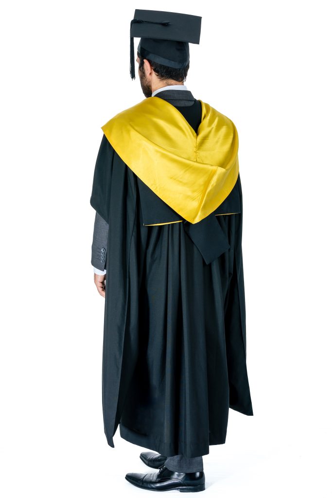 GRADUATION GOWN HIRE Masters Yellow | The Gown Chick