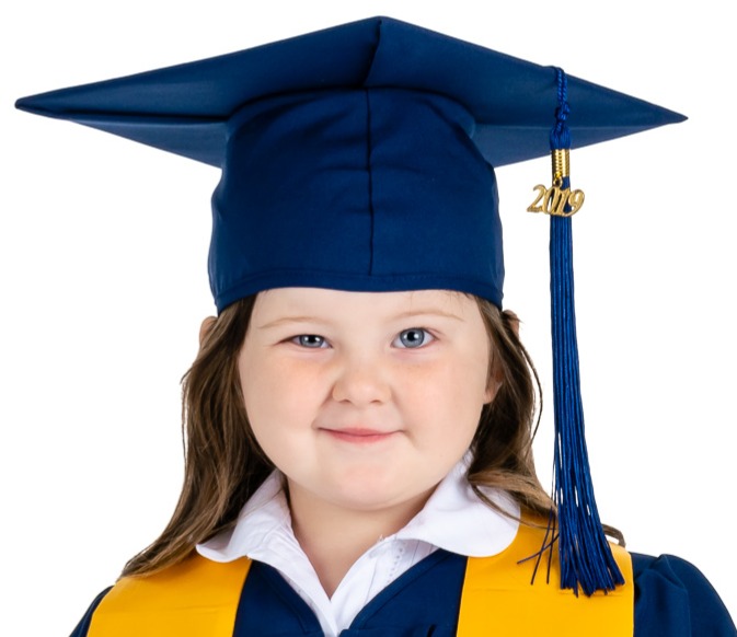 thumbnail image 2 of Unisex Matte Graduation Gown Cap Tassel Set 2024 For High School And College 2 of 13