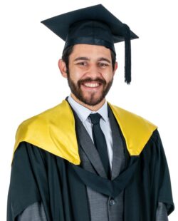 <strong>Masters Yellow Hood</strong> Graduation Academic Dress